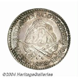 La Rioja. 8 Reales 1838-R, KM8, AU-UNC, an