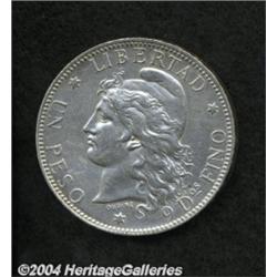 Republic. Peso 1883, KM4, very scarce date,