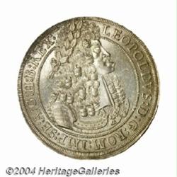 Leopold I Taler 1698 Hall, KM644.4, Dav-3245.