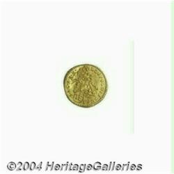 Leopold I gold 1/12 Ducat 1690 Breslau, KM96.