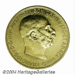 Franz Joseph I gold 100 Corona 1909, KM2819,