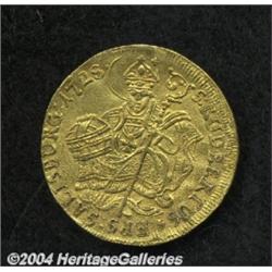 Salzburg. Leopold Anton gold Ducat 1728,