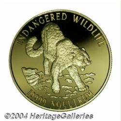 Gold 10,000 Ngultrum 1996, Endangered