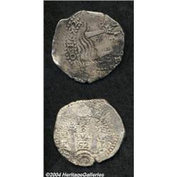 Felipe IV Cob 8 Reales 1652-E, KM20, two