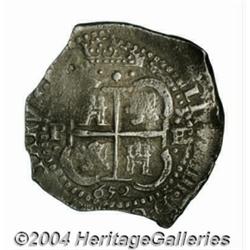 Felipe IV Cob 8 Reales 1652-E, KM20, very