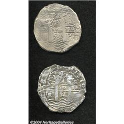 Felipe IV Cob 8 Reales 1654-E, KM21, two