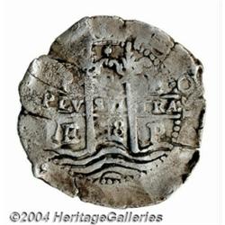 Felipe IV Cob 8 Reales 1658-E, KM21, F-VF,