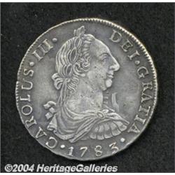 Carlos III 8 Reales 1783/2-PR, KM55, very