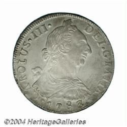 Carlos III 8 Reales 1783/2-PR, KM55, very bold