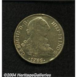 Carlos III gold 8 Escudos 1786-PR, KM59, AVF