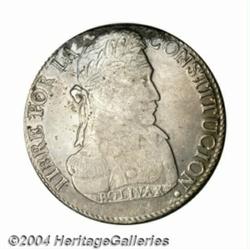 Republic. 8 Soles 1833-L, KM97, very rare