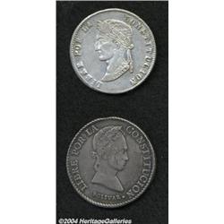 Republic. 8 Soles 1848-R, KM-A103, very