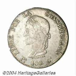 Republic. Peso 1859-FJ, KM138.1, E-116, Y11a,