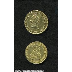 Repubic. Gold 1/2 Scudo 1839-LM, KM100, VF+,