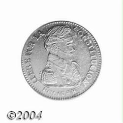 Republic. Gold Scudo 1837-LM, KM98, AU58 PCGS.