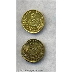 Republic. Proclamation gold 1/2 Scudo 1854,