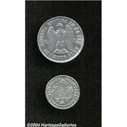 Republic. Pair of Trial Strikes 1868,