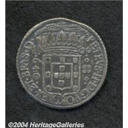 Pedro II 640 Reis 1700 Pernambuco, KM90.2, VF