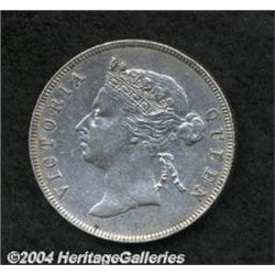 Victoria 50 Cents 1895, KM10, XF, lightly