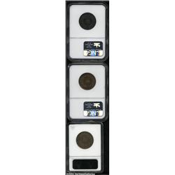 Newfoundland. Large Cent Trio, 1890 KM1, XF40