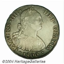 Carlos IIII 8 Reales 1800-AJ, KM51, AXF,