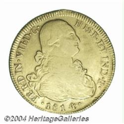 Ferdinand VII gold 8 Escudos 1814-FJ, KM78,