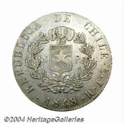 Republic. 8 Reales 1848-JM, KM96.2, XF-AU,