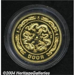 Peoples Republic. Gold 500 Yuan 1988, Y145,