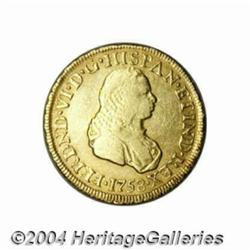 Ferdinand VI gold 2 Escudos 1758-J Popayan,