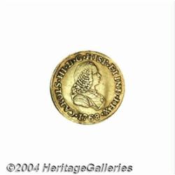 Carlos III gold 2 Escudos 1768PN-J, KM36.2,