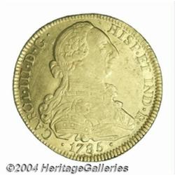 Carlos III gold 8 Escudos 1785-P-SF, KM50.2a,