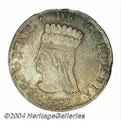 Republic. 8 Reales 1821-Ba-JF, KM6,