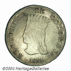 Republic. 8 Reales 1821-Ba-JF, KM6,