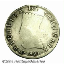 Republic. 8 Reales 1821-Ba-JF, KM73, with