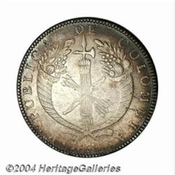 Republic of Colombia. 8 Reales 1835Ba-RS,