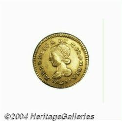 Republic. Gold Escudo 1831-RU Popayan, KM81.2,