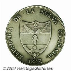 Nueva Granada. 8 Reales 1837-RS Bogota, KM92,
