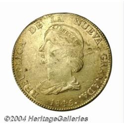 Nueva Granada. Gold 16 Pesos 1845-RS Bogota,