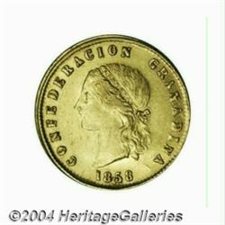 Nueva Granada. Gold 10 Pesos 1858 Popayan,