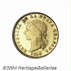 Nueva Granada. Gold 10 Pesos 1858 Popayan,