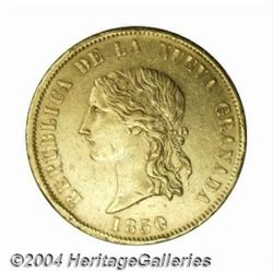 Nueva Granada. Gold 16 Pesos 1850 Bogota,