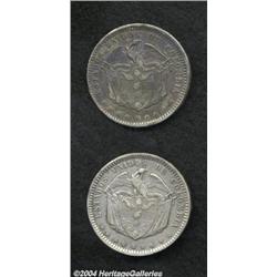 Republic. Peso 1866 Bogota, KM139.1 - two
