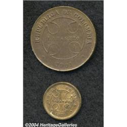Leprosarium Coinage. 5 and 50 Centavos 1901