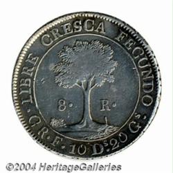 Central American Republic. 8 Reales 1831-CR-F,