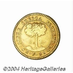 Central American Republic. Gold 2 Escudos