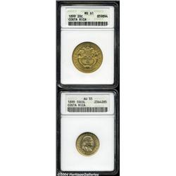 Central American Union. Gold 50 Pesos 1960-70,