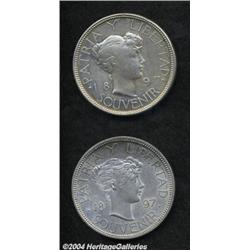Republic. Souvenir Peso 1897 PAT 97, KM-M1,