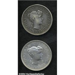 Republic. Souvenir Peso 1897 PAT 97, KM-M1,