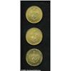 Image 2 : Republic. Gold 100 Pesos Three Coin Set 1981,