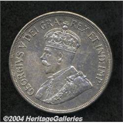 George V 45 Piastres 1928, KM19, UNC, deeply